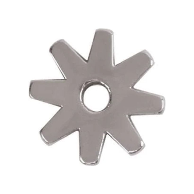 8 POINT REPLACEMENT ROWEL, STAINLESS STEEL, 1"