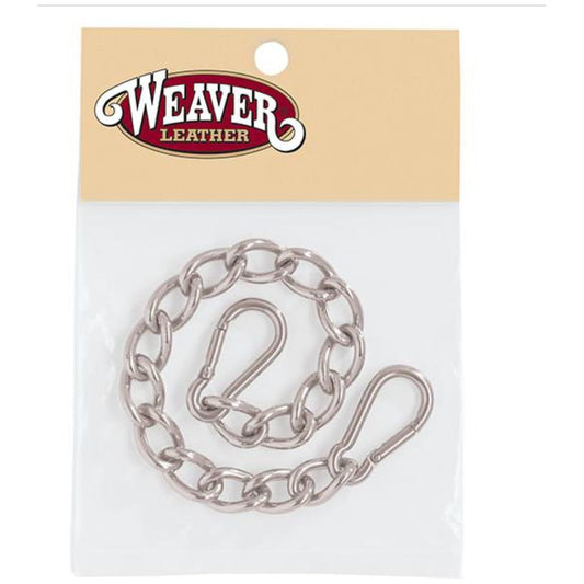 Weaver SS Curb Chain- 9.5”  W/ Safety Snap 77-3145