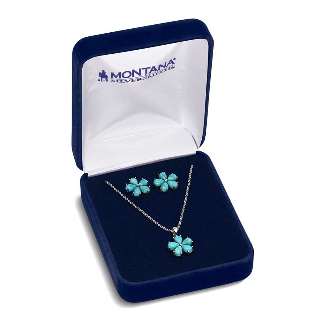 Montana Silversmith - Necklace & Earing Set- Floral Sky JS5957