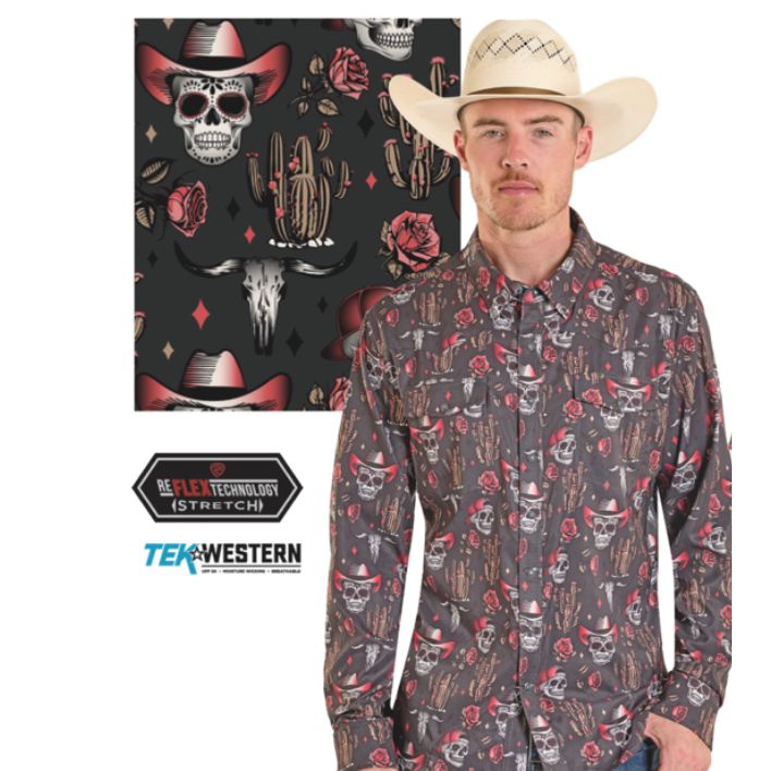 Rock & Roll Men’s, Snap Shirt BWN2S08400