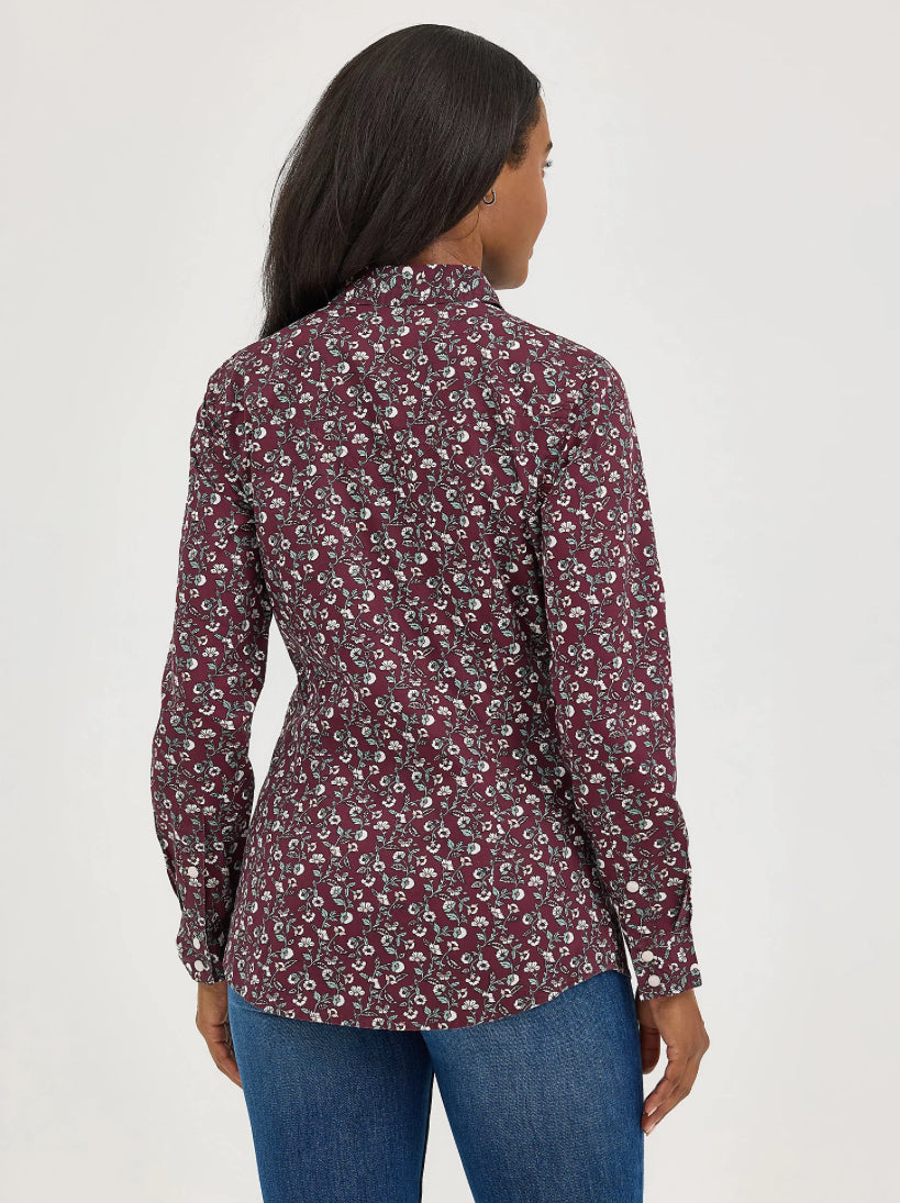 Wrangler Ladies Retro Long Sleeve Snapshirt 112367231