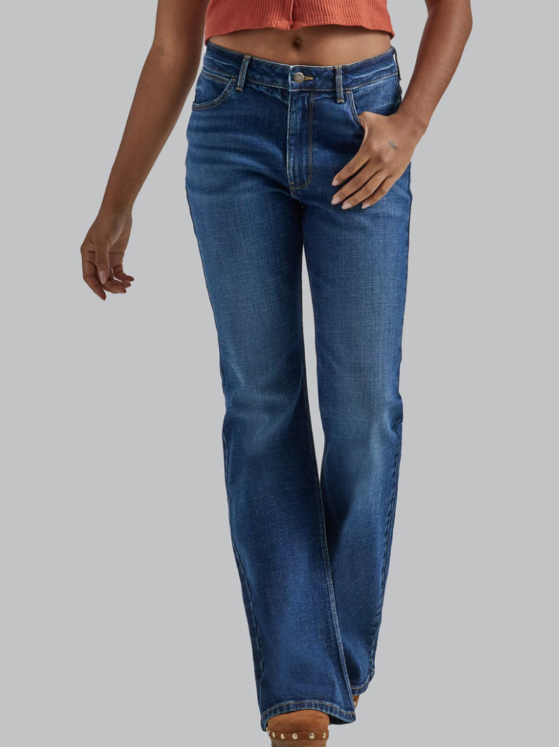 Wrangler Ladies Jean, High Rise, Fierce Flare, Brockton 10MT2FLBR