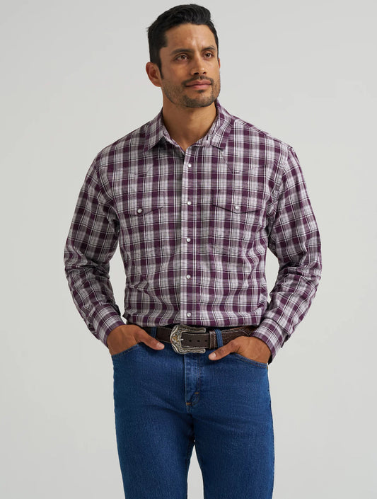 Wrangler Men's Western Snap Shirt - Classic Fit -112367709