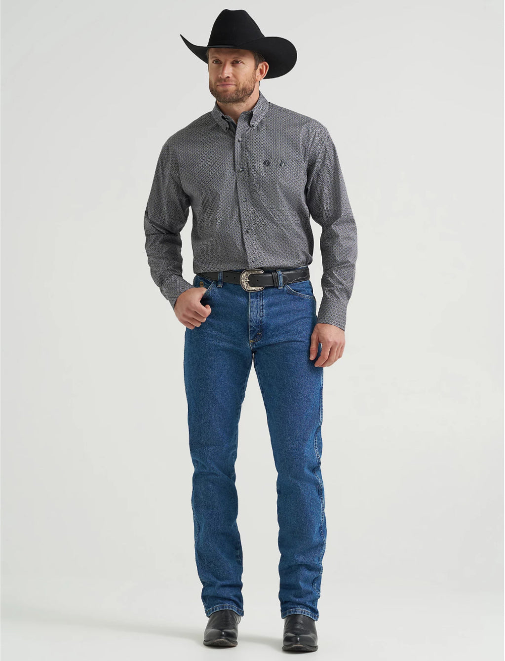 Wrangler Men’s George Straight Western Shirt, Snaps 112369598