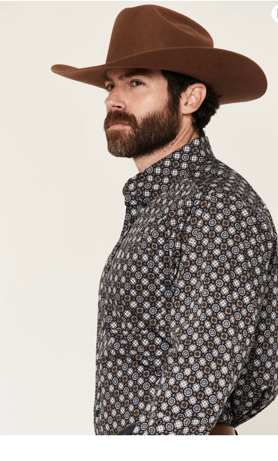 Cinch Men's Navy Geometric,Button Down Shirt MTW1106149