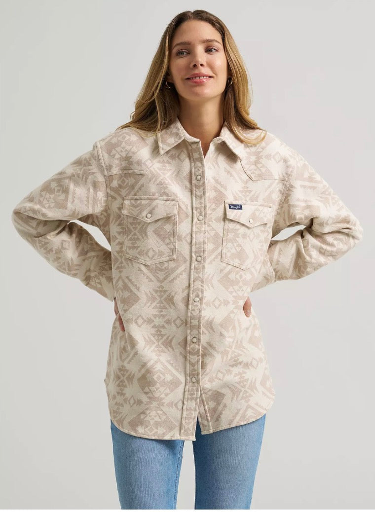 Wrangler Ladies Retro Boyfriend Snap Shirt 112383027