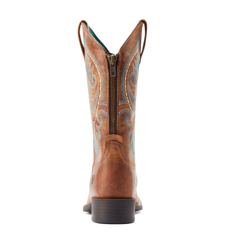 Ariat Ladies Western Boot, Round Up Back Zip, 10044432