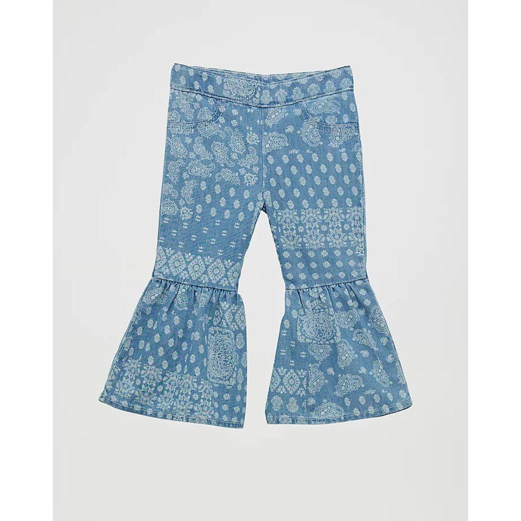 Wrangler Girl Infant to Toddler Jean Flair -BANDANA PRINT RUFFLE
