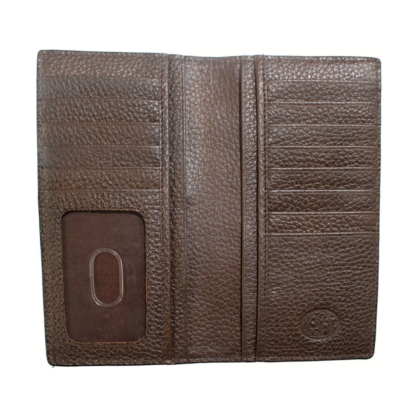 3D Belt Company Rodeo Wallet, Basketweave Tooled, Calf Hide Inlay, Cross Concho D250008402