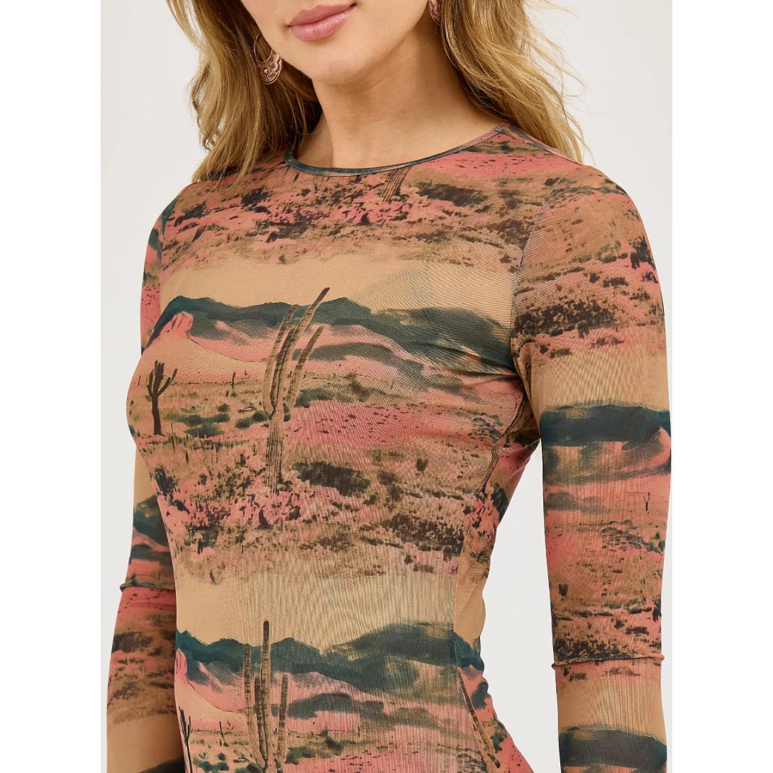 Wrangler Ladies Desert Print Mesh Dress 112371959
