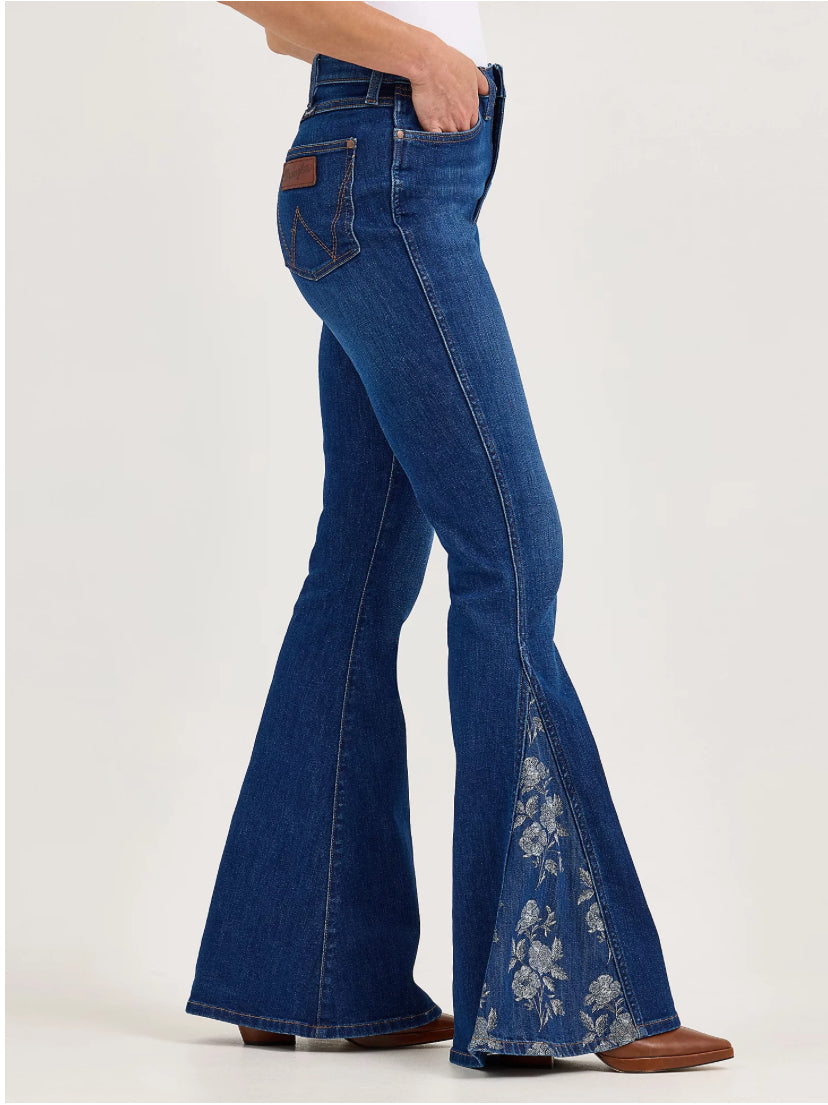 Wrangler Ladies Jean | Retro, Bailey, High Rise, Pieced Trumpet Flare 112368254