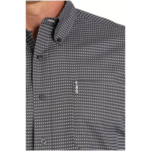 Cinch Men’s Western Shirt - MODERN FIT, Pink STRIPE, Button FRONT MTW1347130