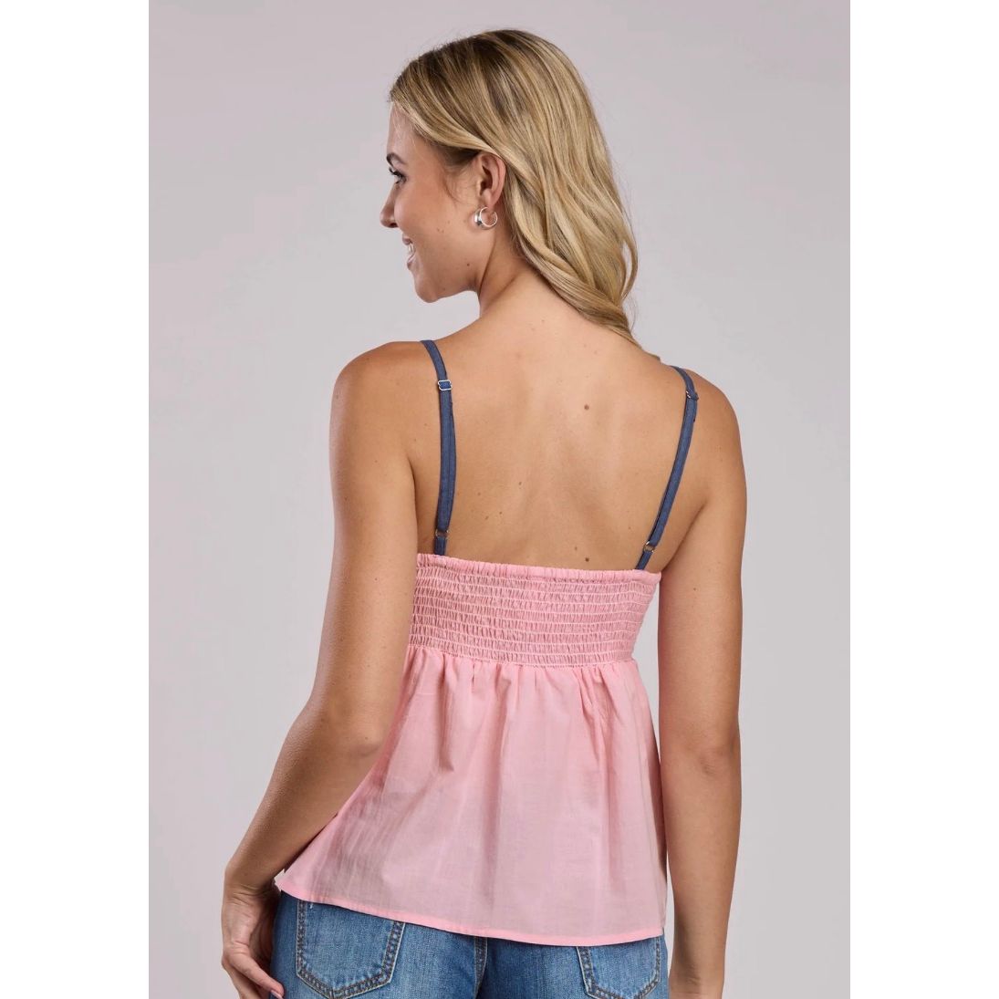 Roper Ladies Tank Denim Look 03-052-0592-5061