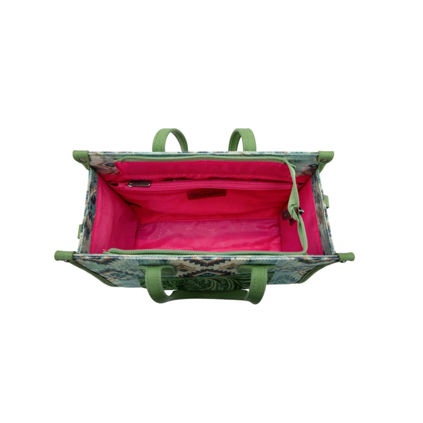 WRANGLER Purse, Tote, Crossbody, Green, Tooled WG130-81202GN