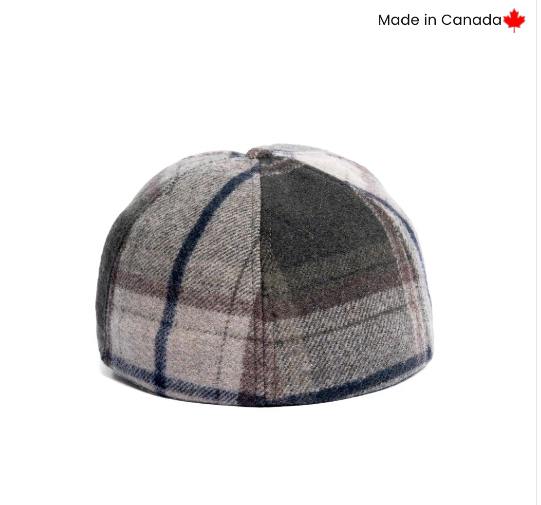 CROWNCAP Woodland Plaid Ballcap with Dropdown Earband 1-9683