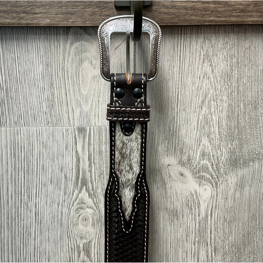 3D Belt Co Men’s Belt Cross Concho Basketweave - D100016002