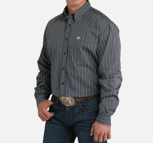 CINCH - Men LONG SLEEVE BUTTON-DOWN SHIRT, Stripe MTW1105958