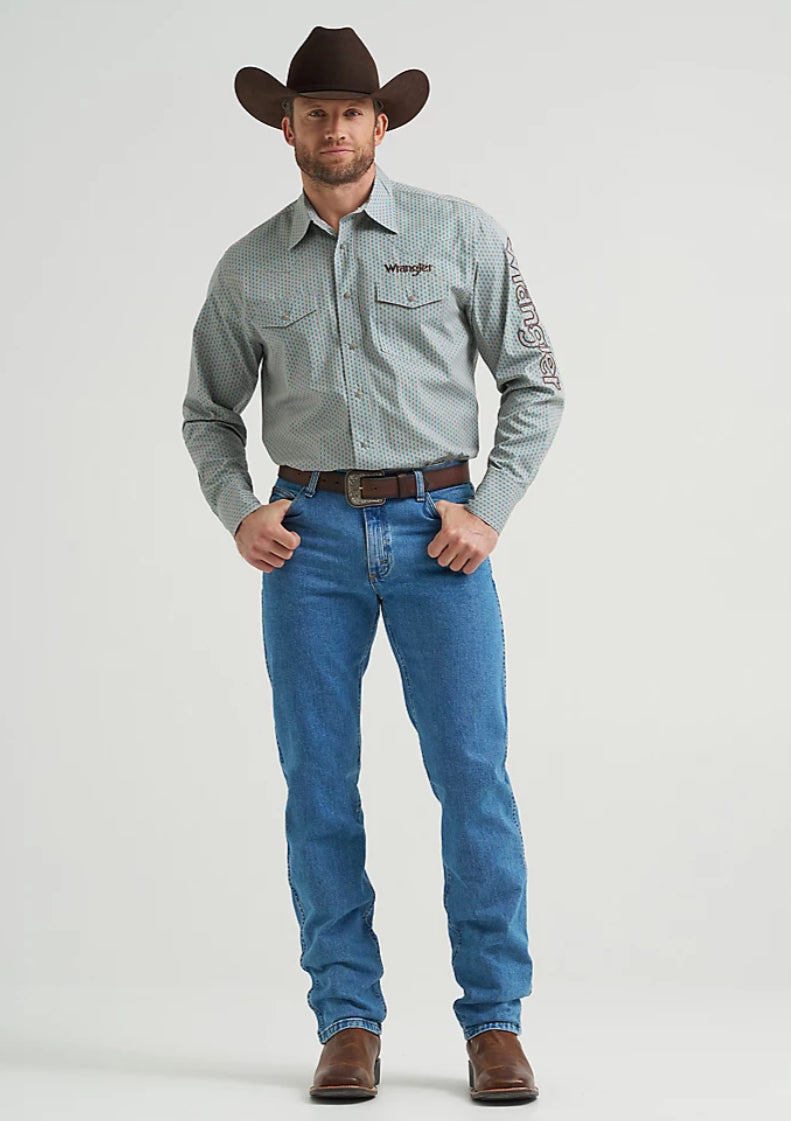 Wrangler Men’s Western Shirt, Snaps, Classic Fit 112369449