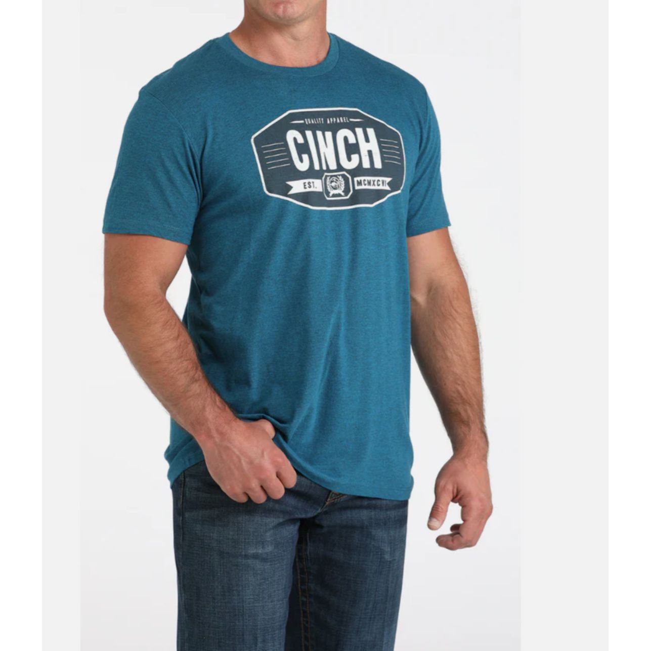 Cinch Men’s T-Shirt Teal MTT1690692