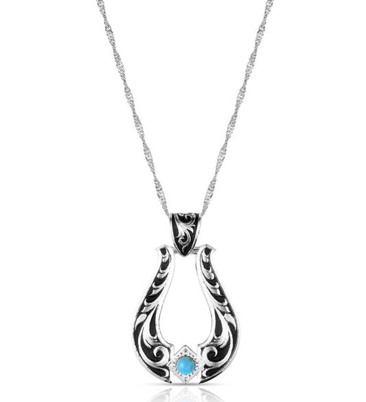 Montana Silversmiths Necklace - Callies Turquoise Trail NC6166