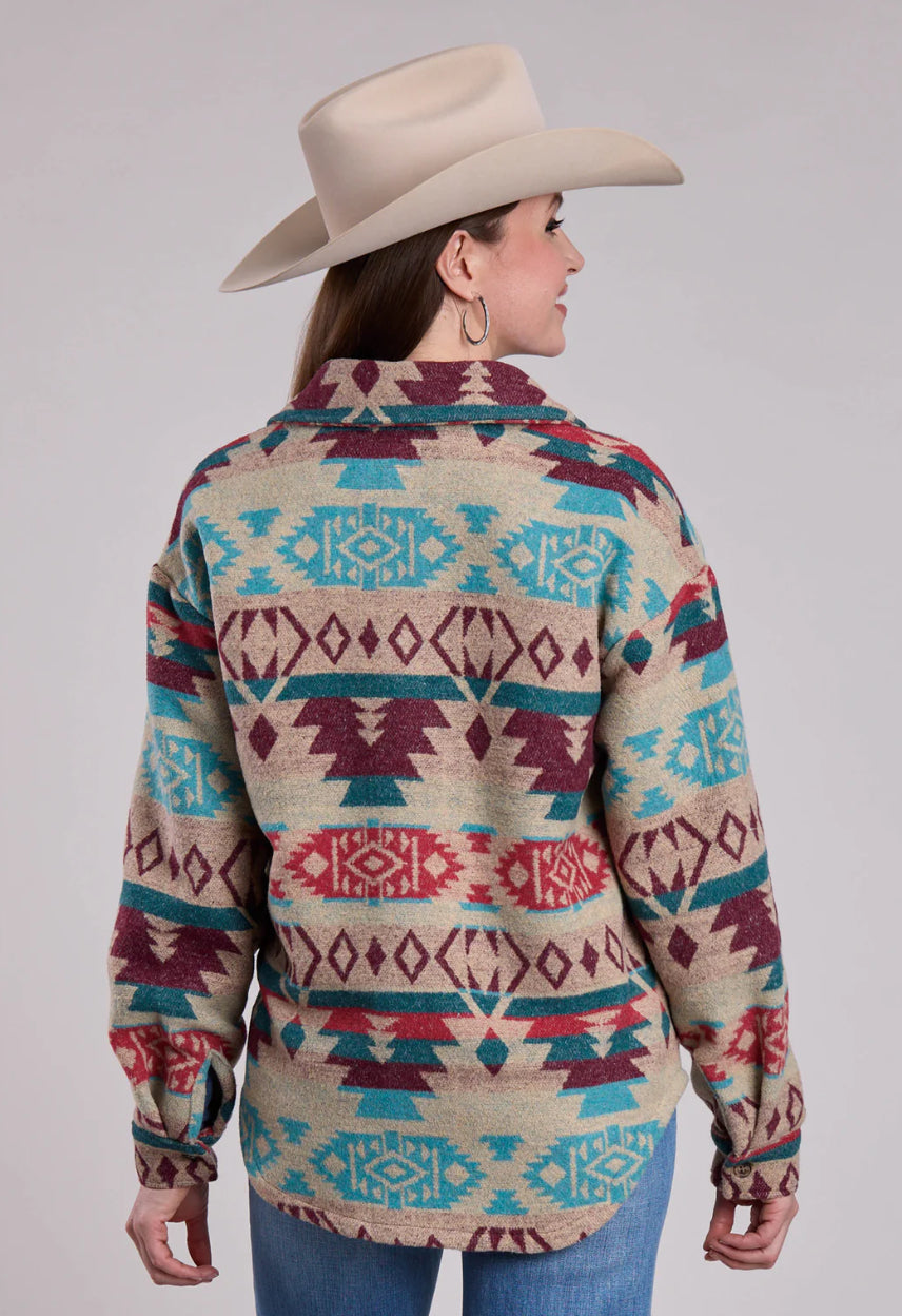 Roper Women’s Shacket, Aztec, Tan 03-098-0119-6127
