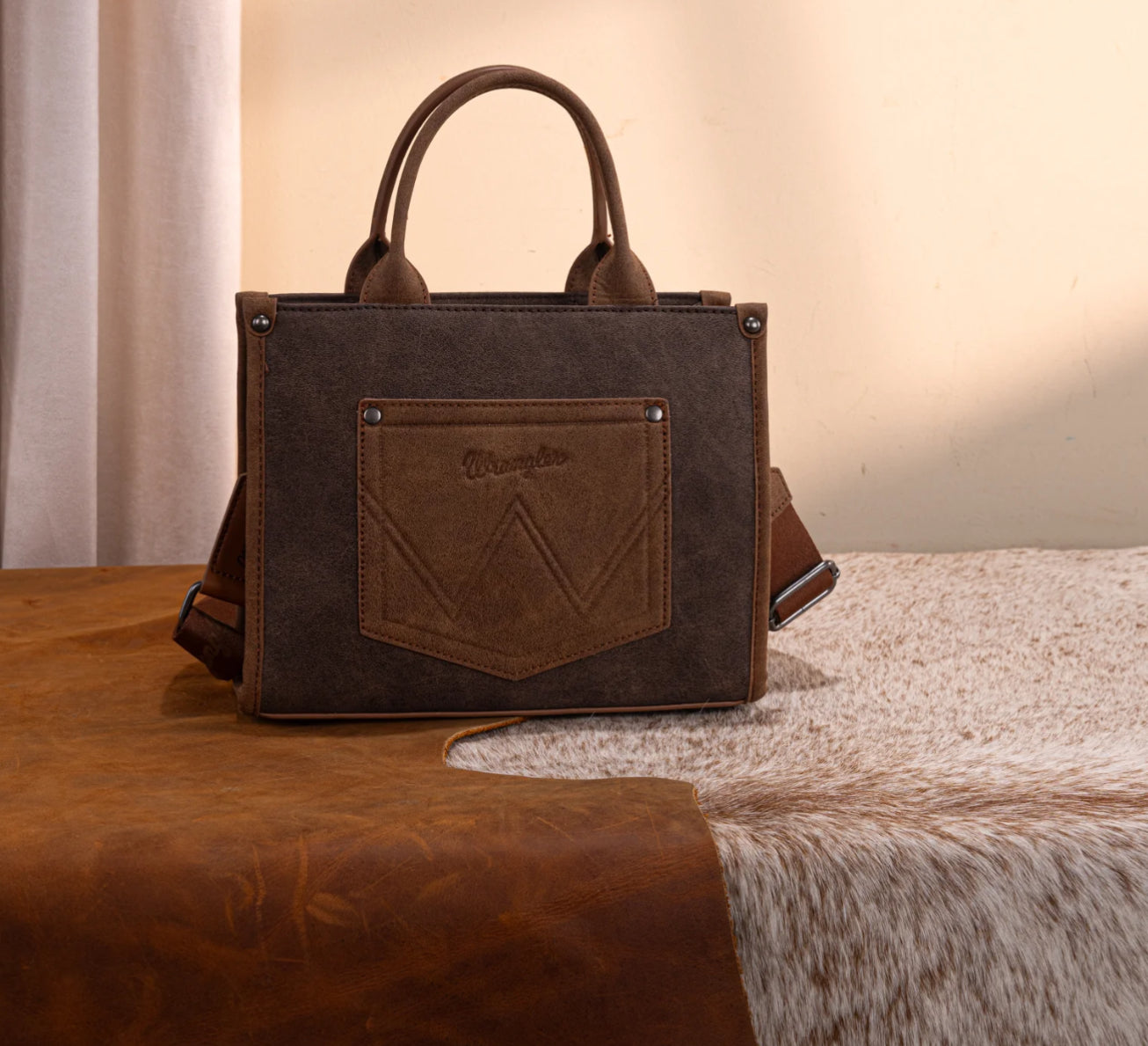 WRANGLER Purse, Tote, Crossbody, Coffee,  WG250-81202CF