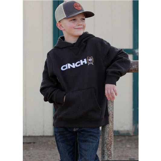 Cinch Boy’s Hoodie, Brown- MWK792001