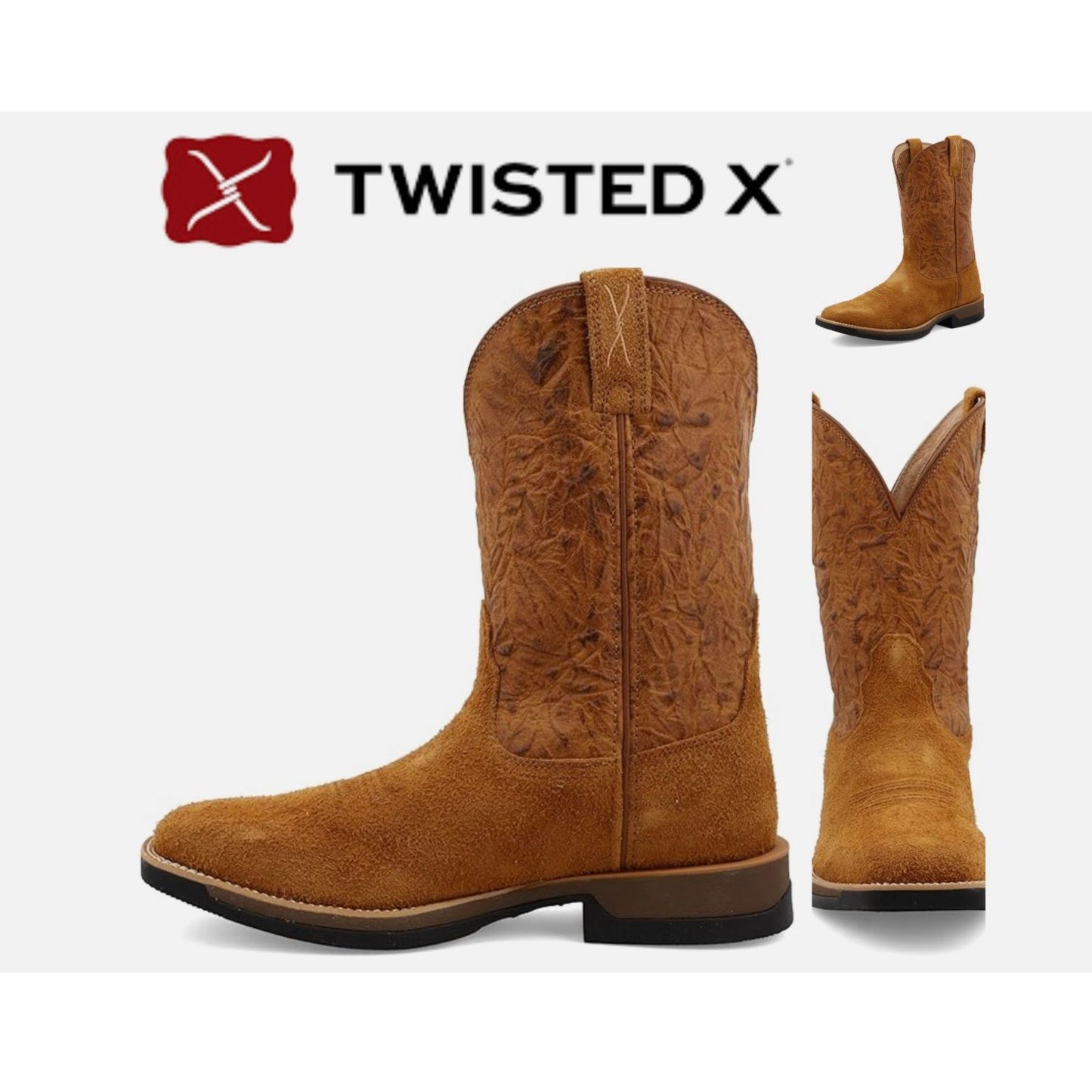 Twisted X Men’s, Western Boot, “Tech X”, Square Toe, MXW0001