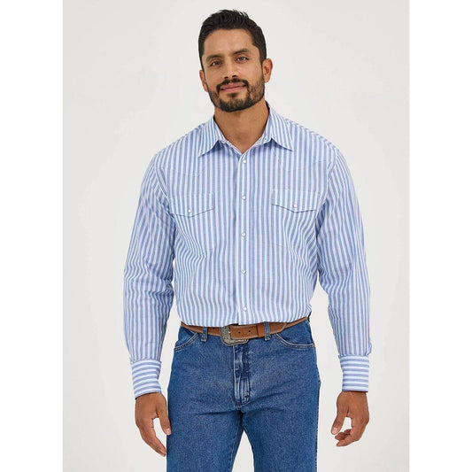 Wrangler Men’s Shirt - LONG SLEEVE,  Snap, Stripe 112365848