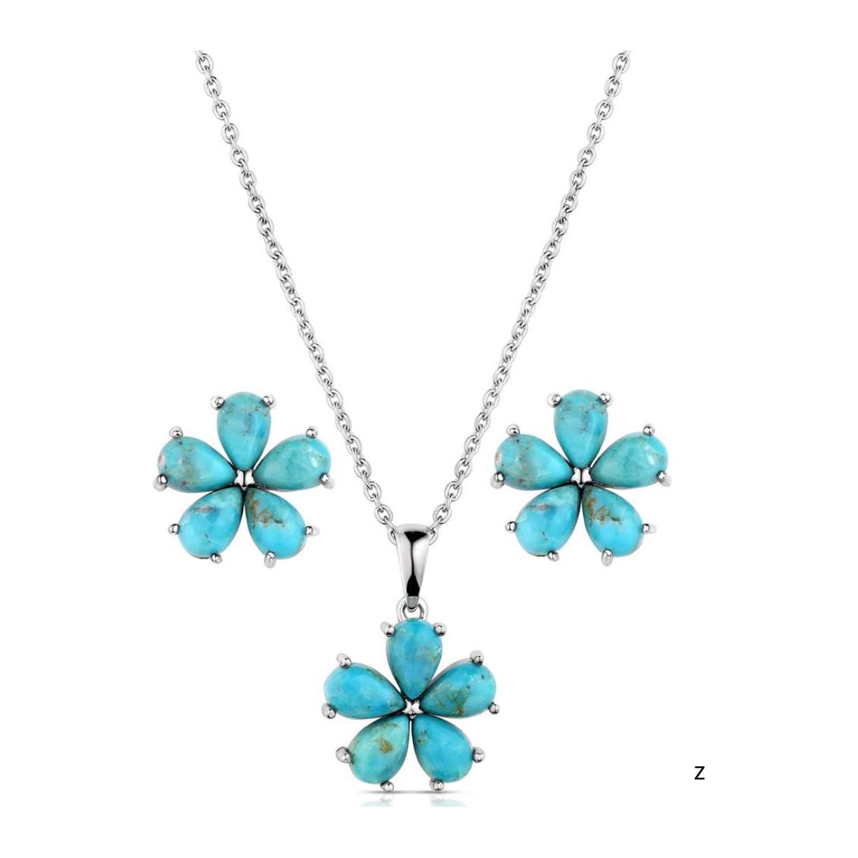 Montana Silversmith - Necklace & Earing Set- Floral Sky JS5957