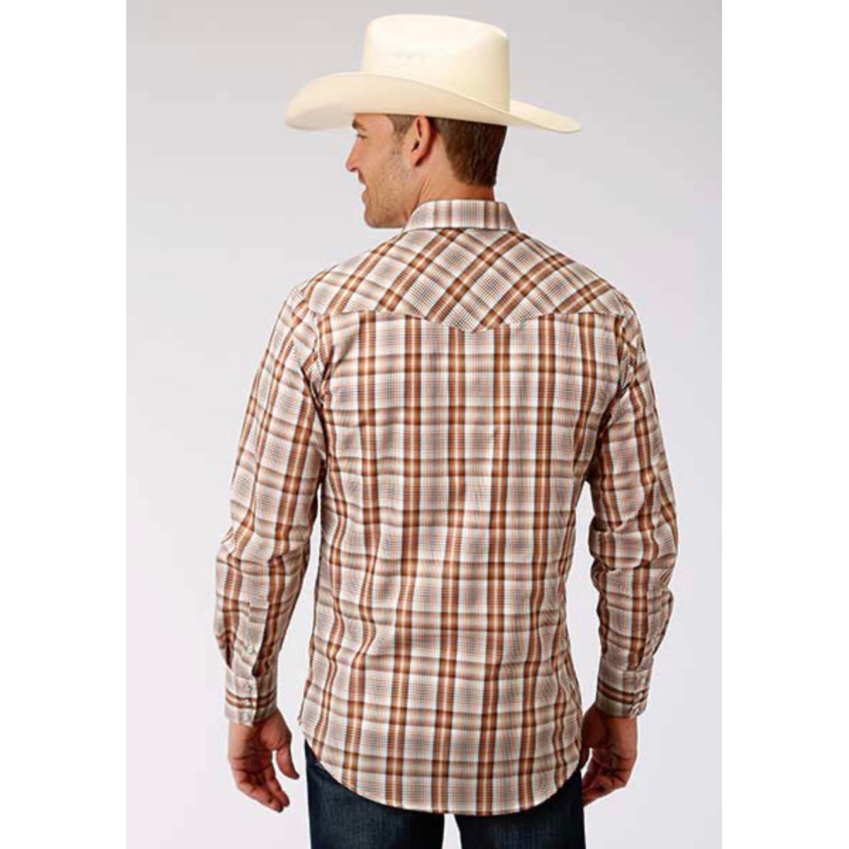 Roper Men’s Long Sleeve Western Shirt, Snap 3-01-278-3020