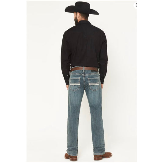 ROCK & ROLL Men’s JEAN - Regular Fit, Medium Vintage, Pistol Straight Boot, BM1PD07362