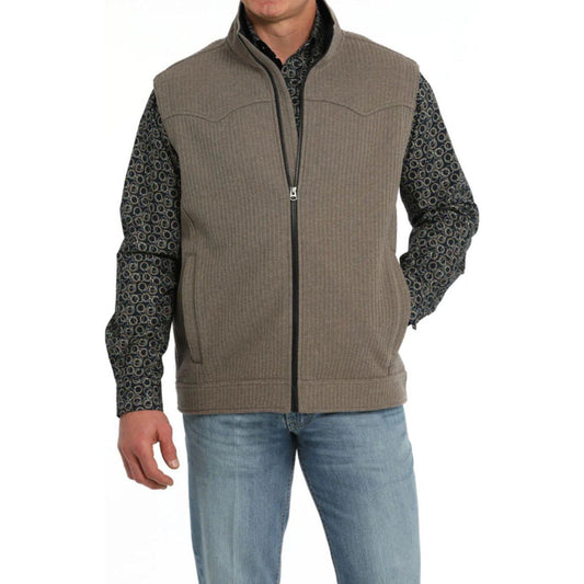 Cinch Men’s Wooly Vest, Khaki MWV1909003