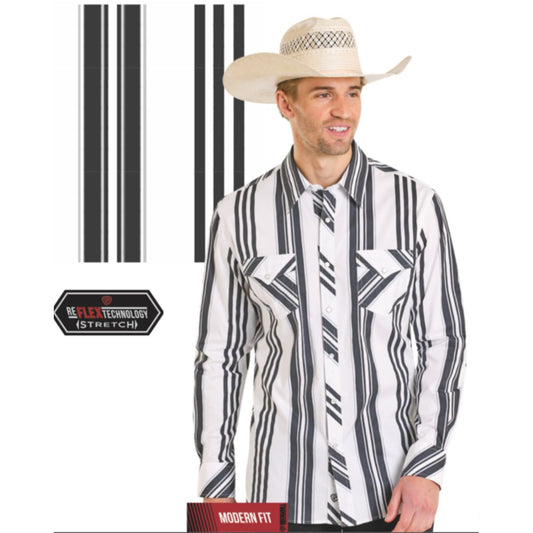 Rock & Roll Men’s Western Shirt, Long Sleeve, BMN2S08303