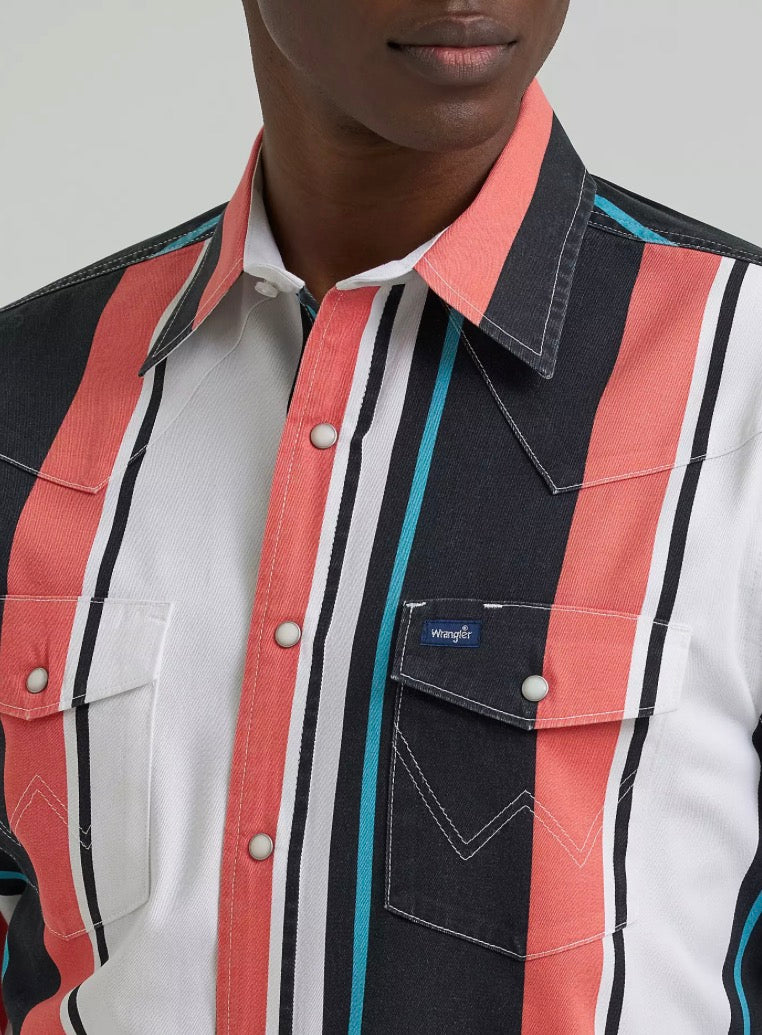 Wrangler Men’s Shirt, Brushpopper, Snap, 112381997