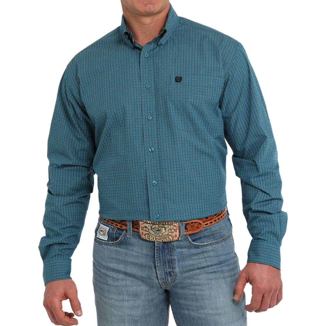 CINCH MEN'S PLAID LONG SLEEVE BUTTON-DOWN SHIRT MTW1105865