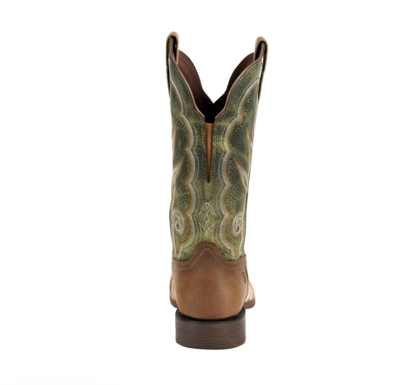 Durango Ladies Western Boot, X-treme AC, Brown Green, Square Toe DRD0378