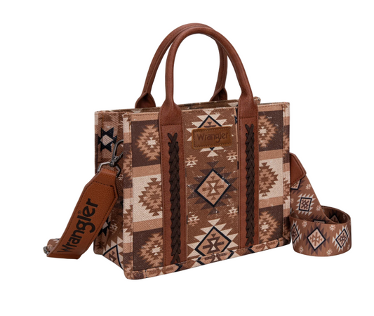 Wrangler Aztec Tote Bag, Top Handle, Shoulder Purse and Handbag, WG2209-8120SBN