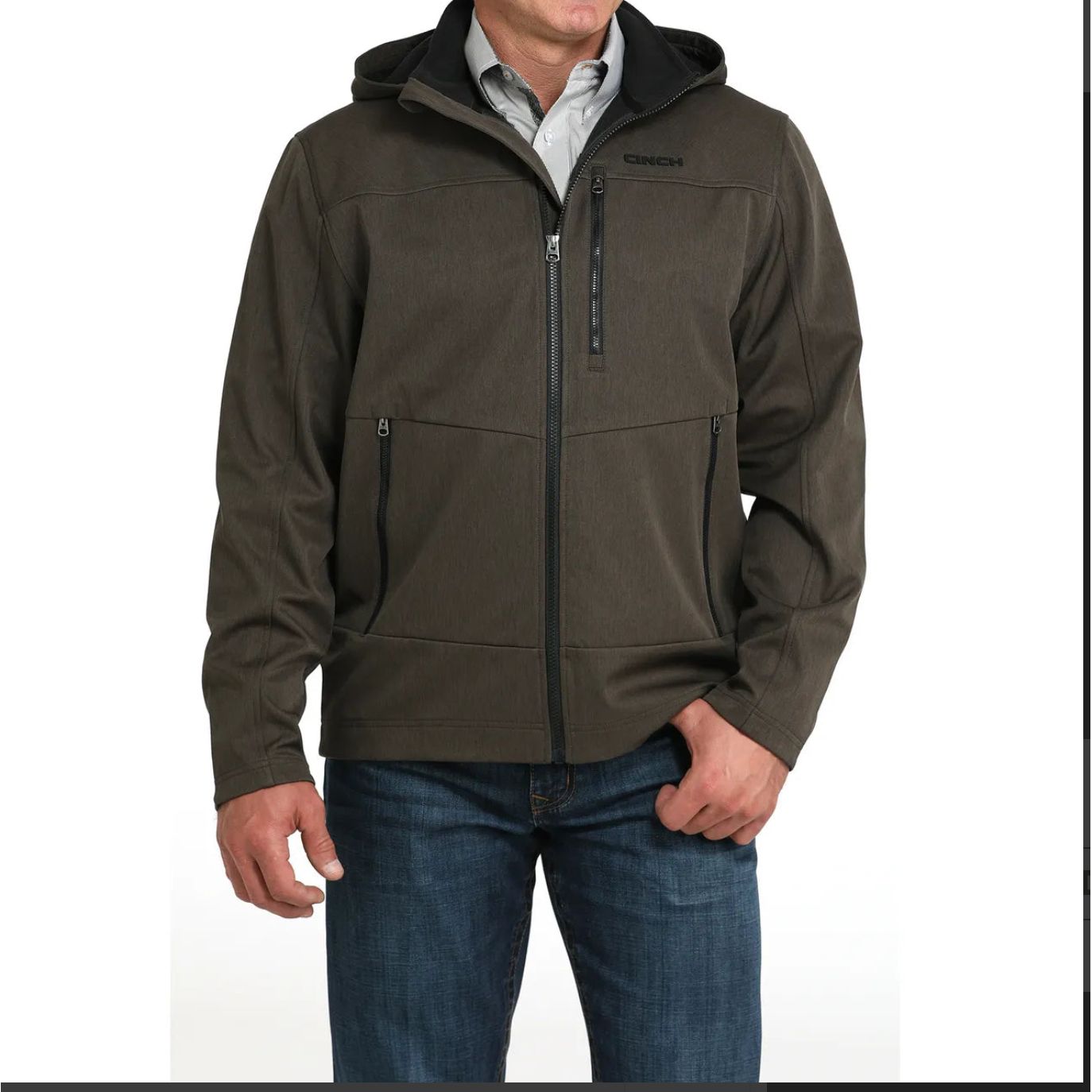 Cinch Men’s Bonded Hoodie - Olive MWJ1593006