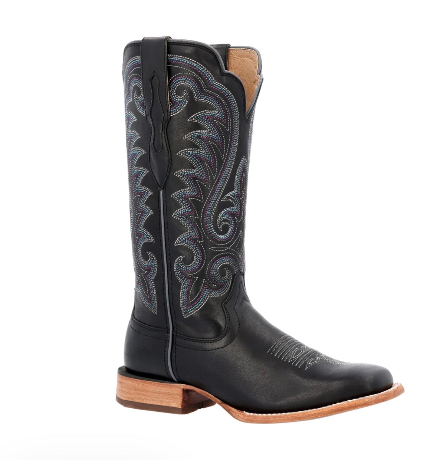 Durango Ladies Western Boot, Arena Elite,  Black Mulberry, Square Toe DRD0457