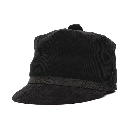 CROWNCAP  Corduroy Stockman Cap Black 1-118