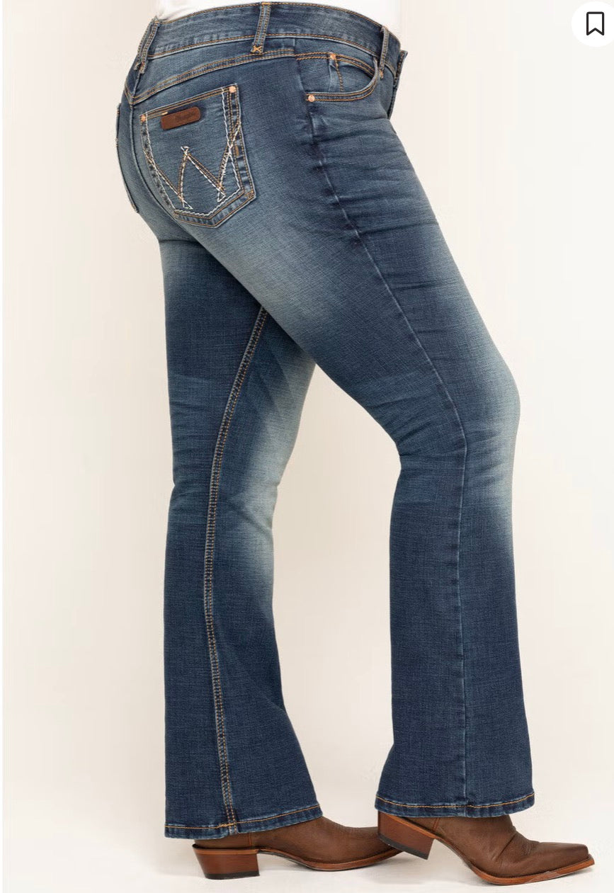 Wrangler Ladies Jean | Retro, Mae, Mid Rise, Boot Cut 1009PWZMS- PLUS