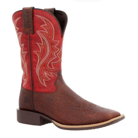 Durango Men’s, Western Boot, Square Toe, Red Top, DDB0494