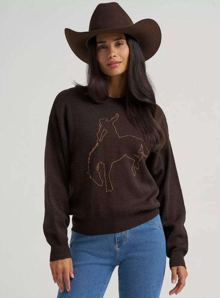 Wrangler Ladies Retro Crew-Neck Sweater 112383026