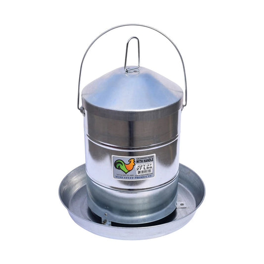 Tuff Stuff American Chicken Galvanized Feeder 27 lbs