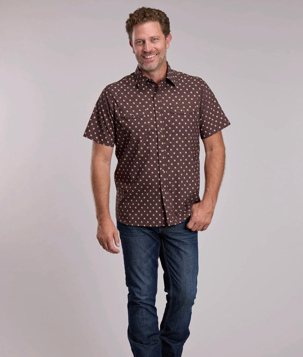 Roper Men’s Snap Shirt, Short Sleave 03-002-0124-5101