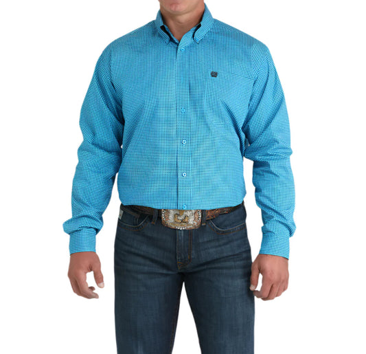 CINCH - Men LONG SLEEVE BUTTON-DOWN SHIRT, Blue MTW1105956