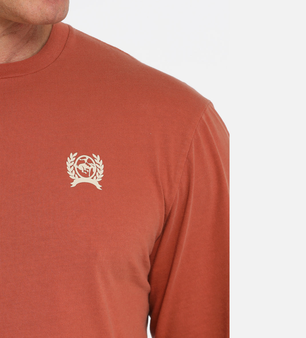 Cinch Men’s Long Sleeve T-shirt Burnt Orange MTK1721017