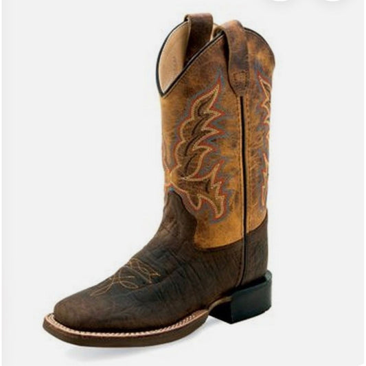 Old West Toddler Cowboy Boot, Square Toe, BSC1955