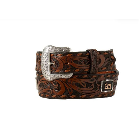 3D Belt Co Men’s Belt, Praying Cowboy concho- D100018802